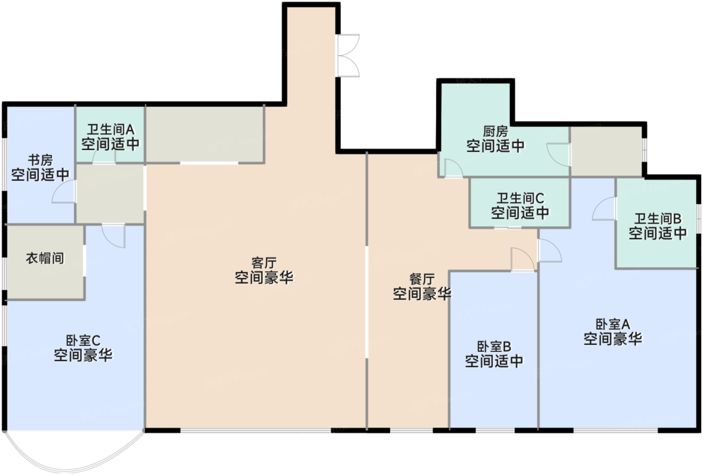 5号楼15-31层01室户型