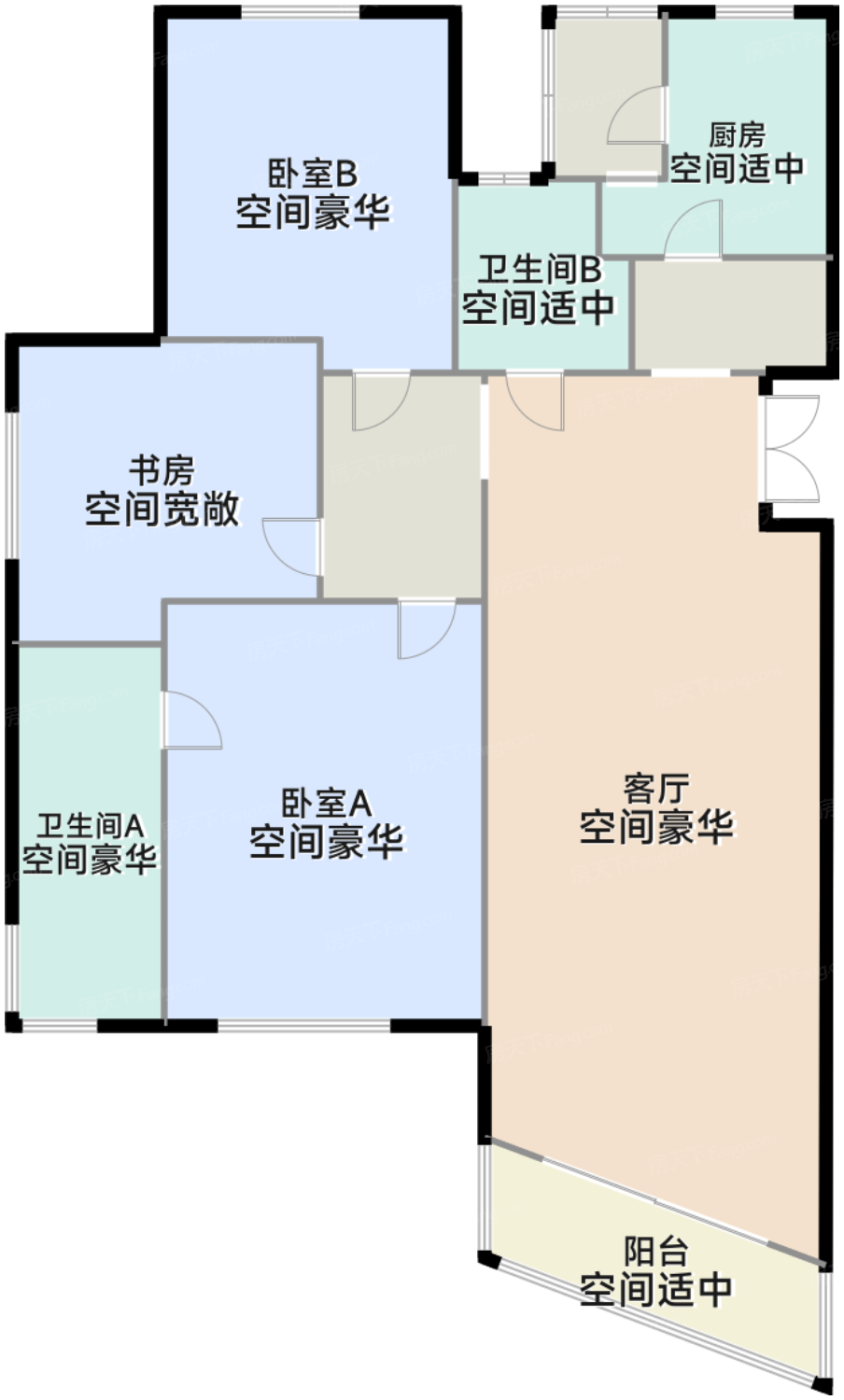 6号楼3-31层02室户型