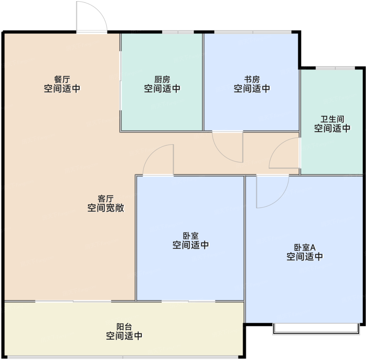 高层97平米户型